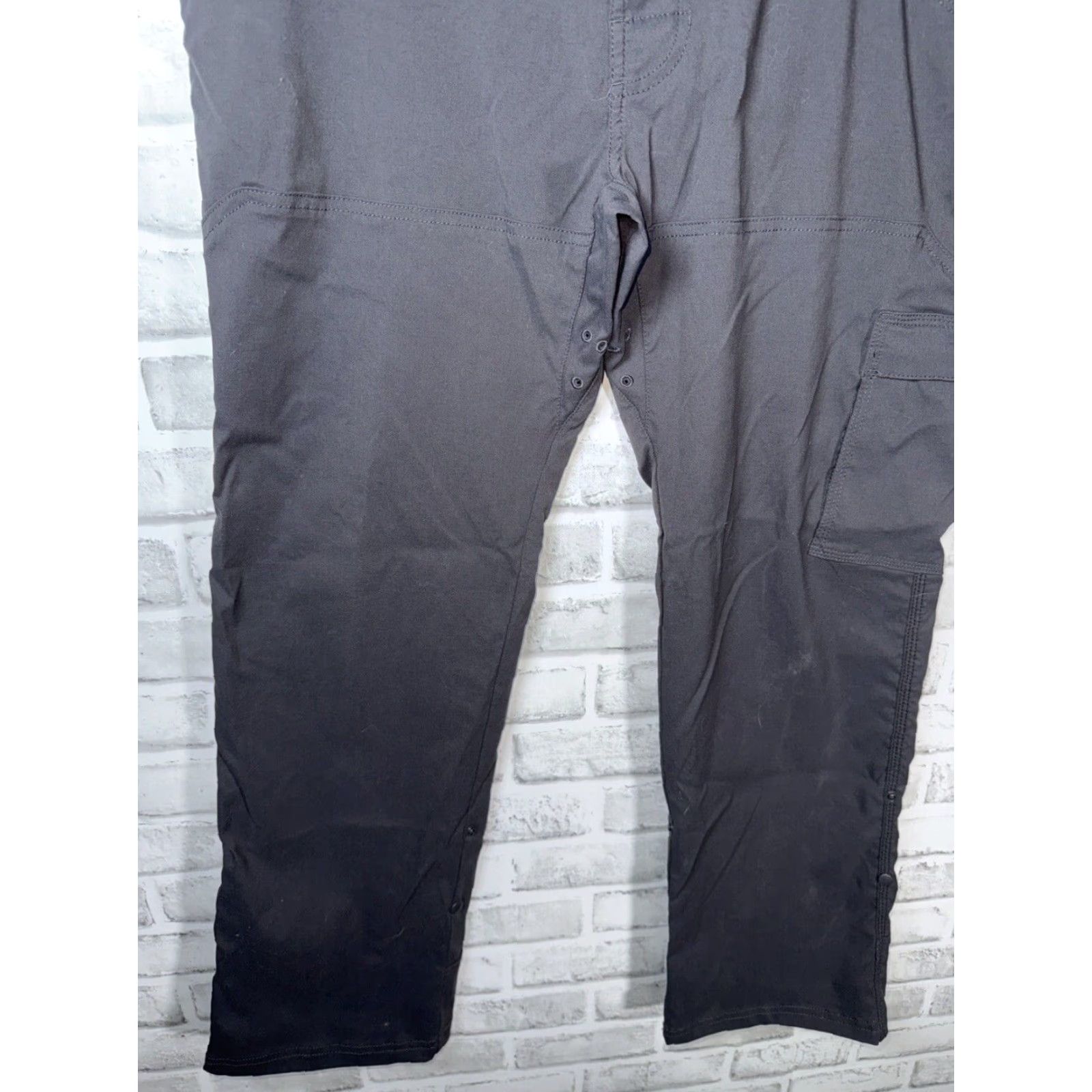 Prana VINTAGE Prana Mens Cargo Pants 32 Gray Nylon Hiking Roll-up Outdoor Sports Size US 32 / EU 48 - 4 Thumbnail