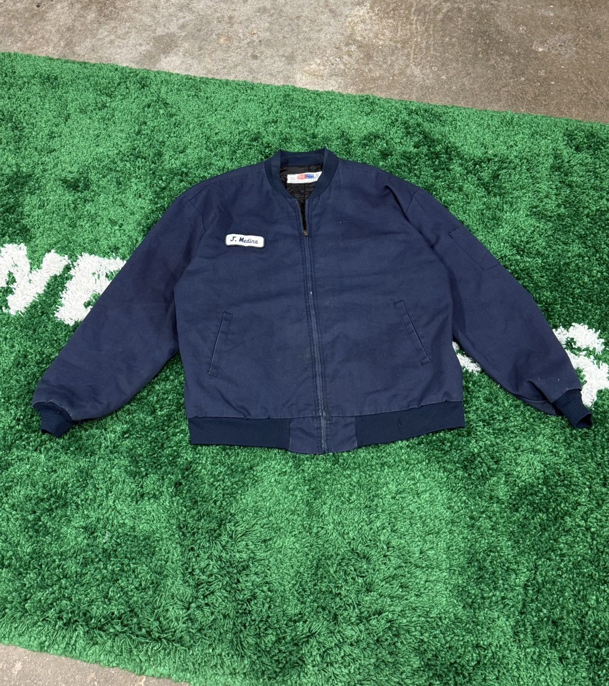 Other Vintage Navy Work Jacket Heavy Bomber / Mechanic XL Size US XL / EU 56 / 4 - 1 Thumbnail