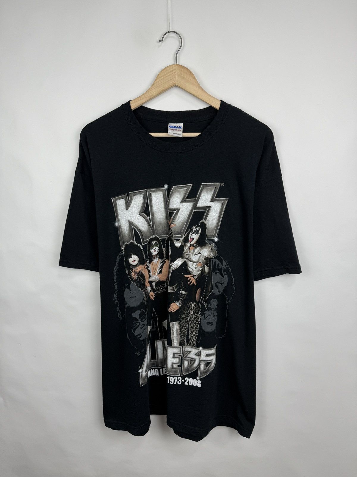KISS 🇺🇸 Vintage Kiss Alive 35 World Tour 1973 2008 T-Shirt Retro Size US XL / EU 56 / 4 - 3 Thumbnail