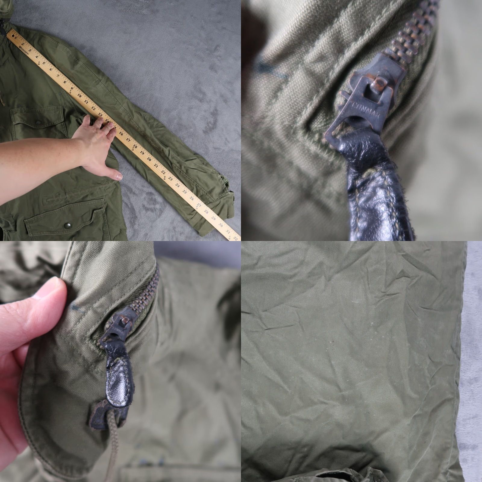 Vintage VINTAGE USAF Vietnam 60s Field Jacket Wind-Resistant OG 107 M Long Military Jacket Military Green Mens Jacket Size US M / EU 48-50 / 2 - 10 Thumbnail