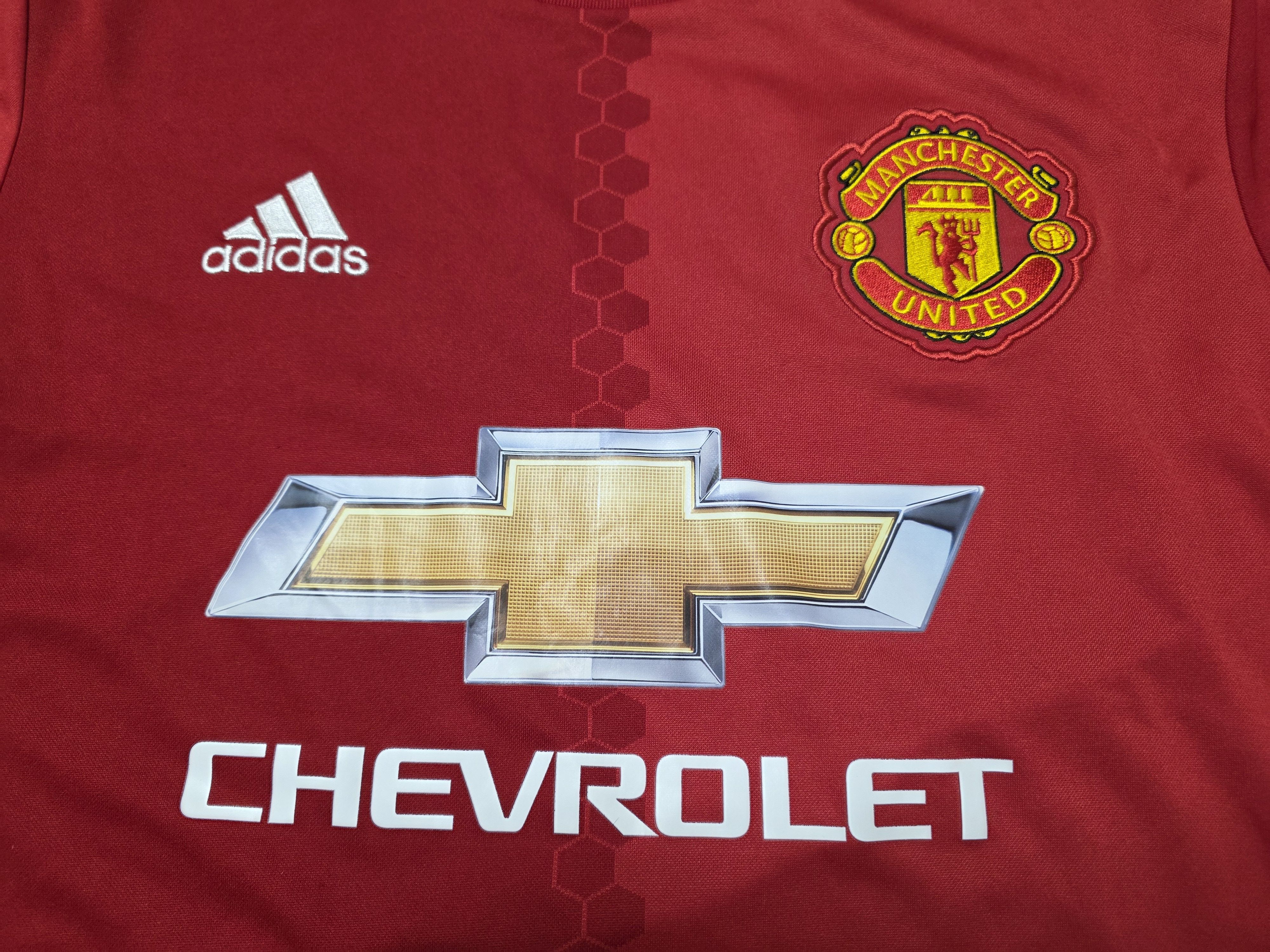 Adidas MANCHESTER UNITED 2016 2017 HOME LONG FOOTBALL SOCCER JERSEY Size US M / EU 48-50 / 2 - 3 Thumbnail