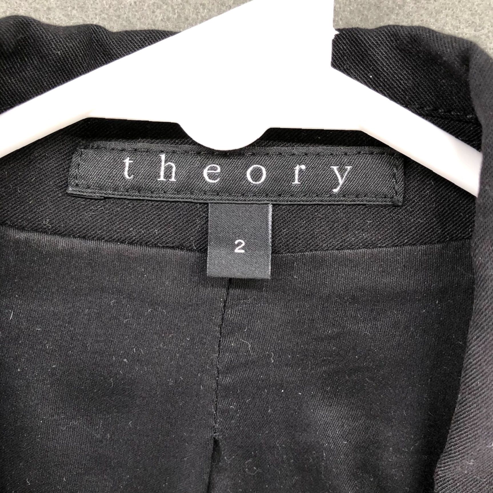 Theory Theory Blazer Black Womens Size 2 One Button Career Workwear Jacket Coat Suit Office Modern Size XS / US 0-2 / IT 36-38 - 6 Thumbnail
