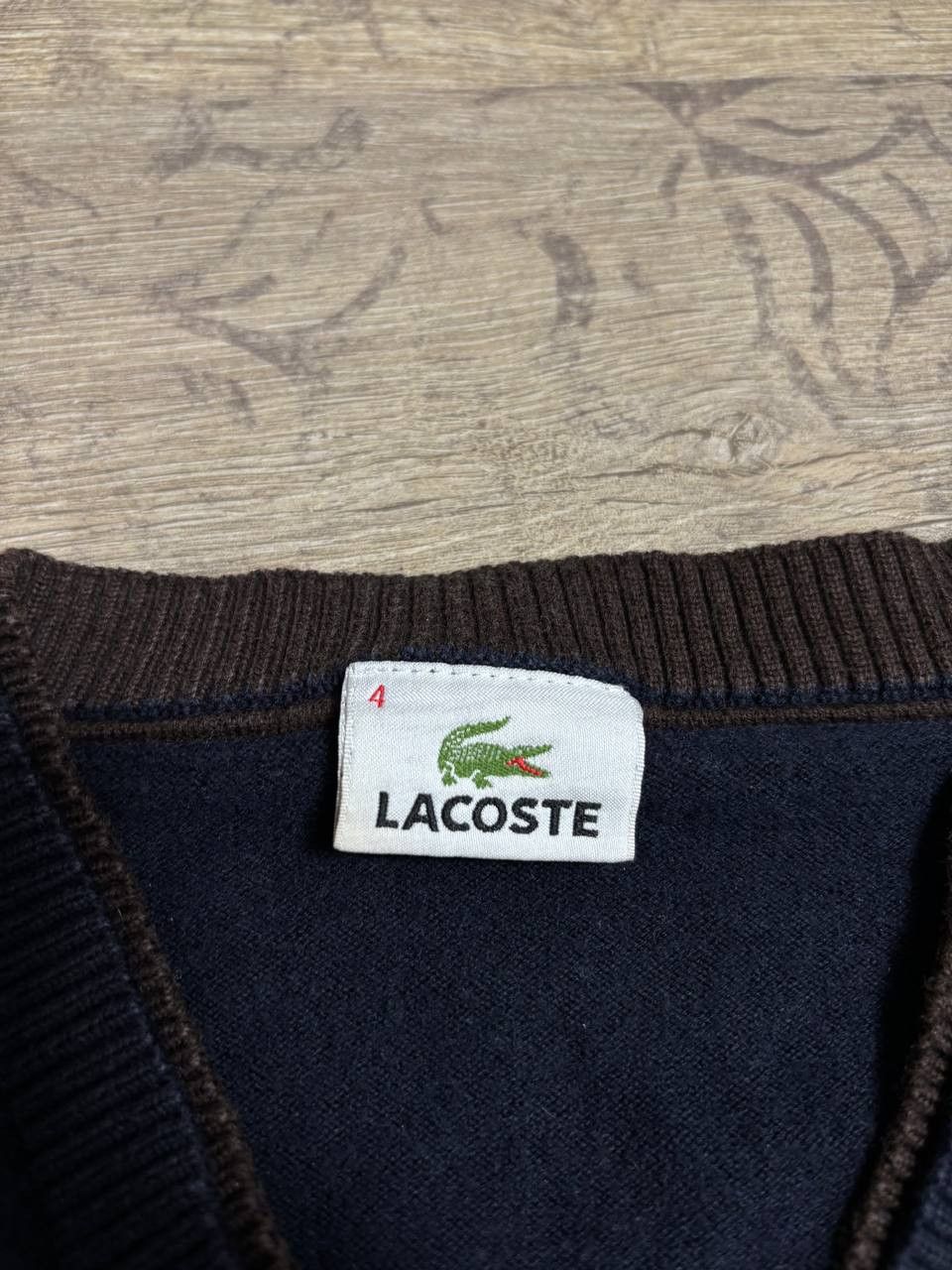 Lacoste Lacoste V Neck Vintage Jumper Sweater Size US M / EU 48-50 / 2 - 4 Thumbnail