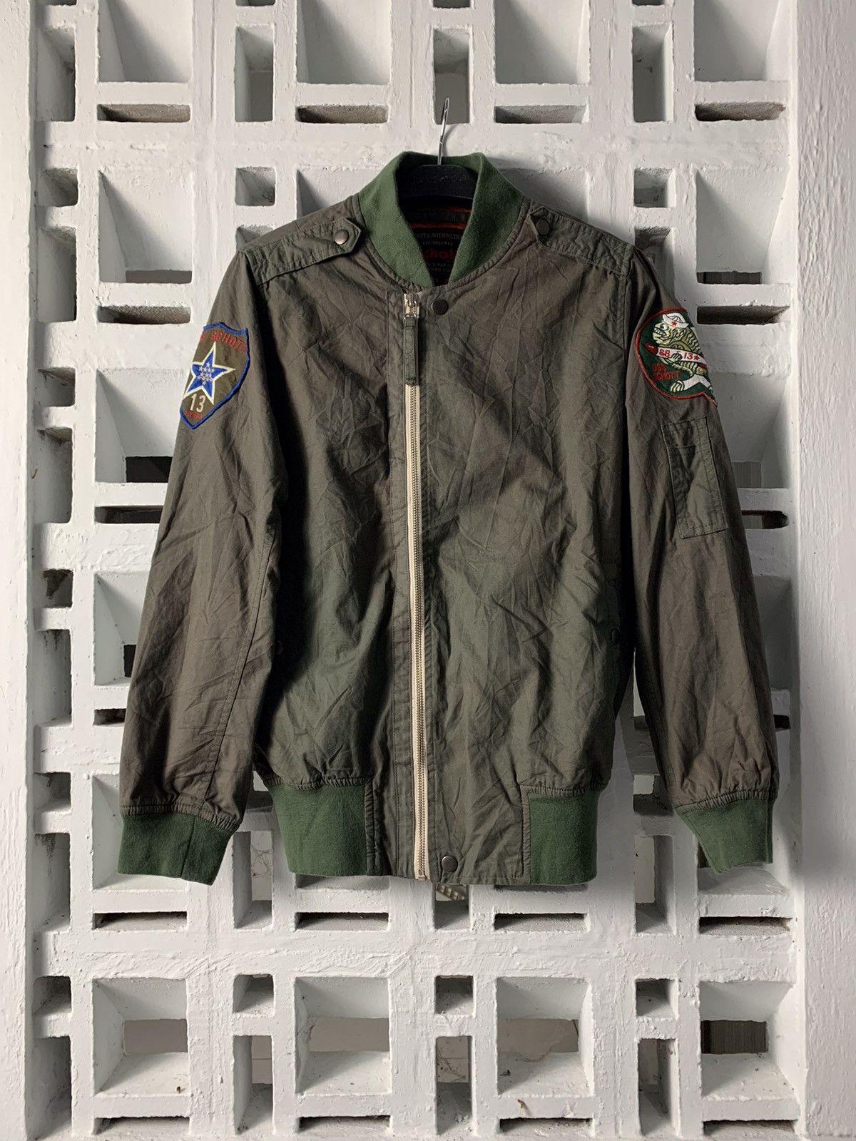 Schott Vintage Schott CWU Intermediate Bomber Jacket like MA 2 Size US XS / EU 42 / 0 - 3 Thumbnail