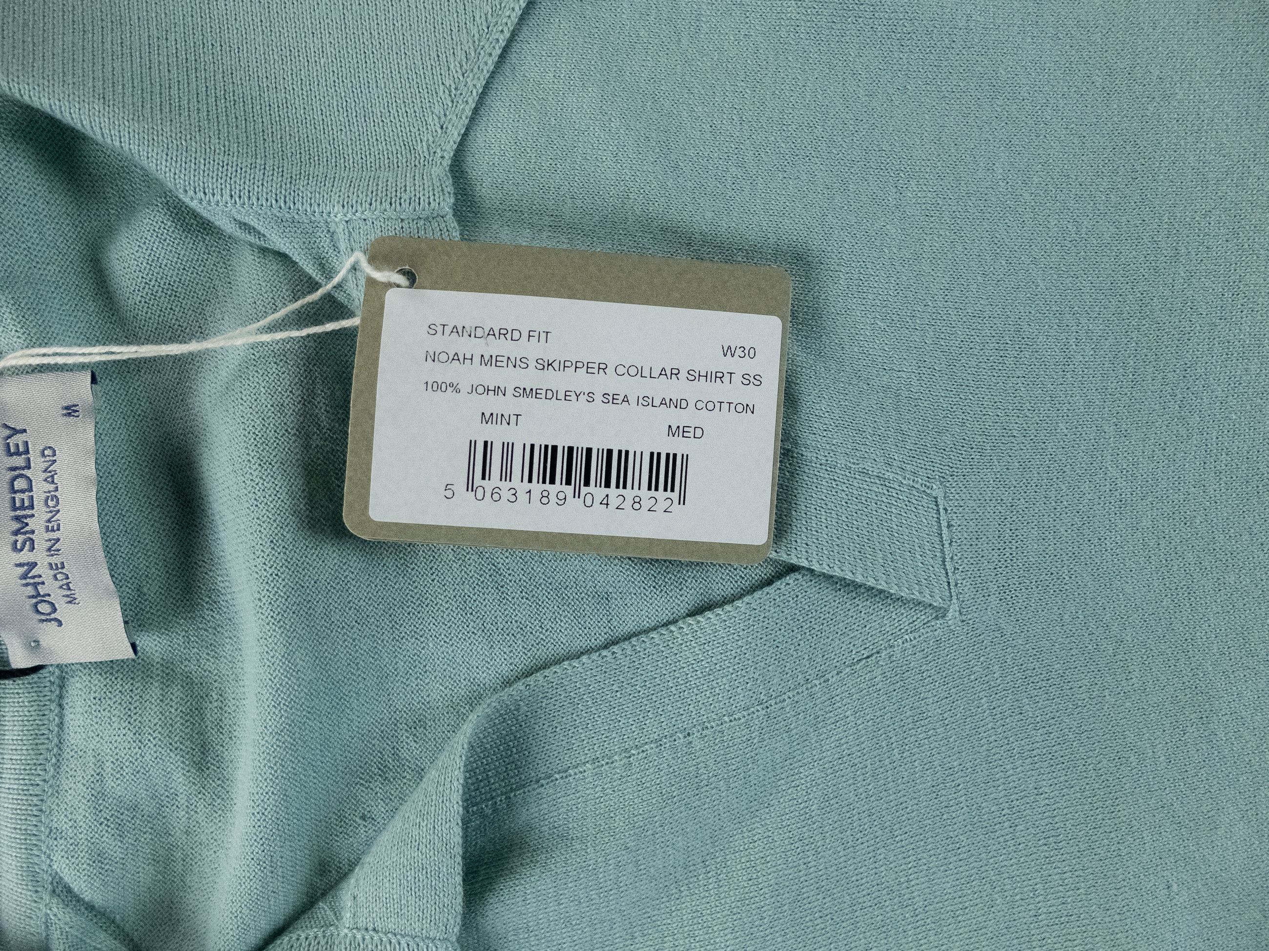 John Smedley JOHN SMEDLEY Noah mint green knit cotton polo shirt Medium q Size US M / EU 48-50 / 2 - 6 Thumbnail