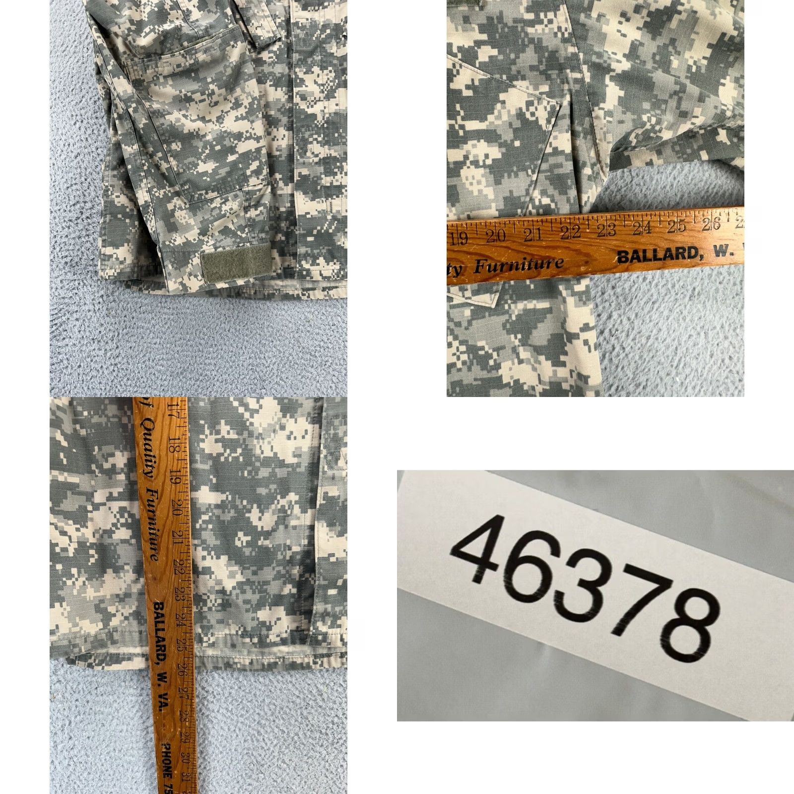 Vintage ACU Army Combat Uniform Jacket Mens Medium Green Digital Camo SPM100-05-D-0418 Size US M / EU 48-50 / 2 - 8 Thumbnail