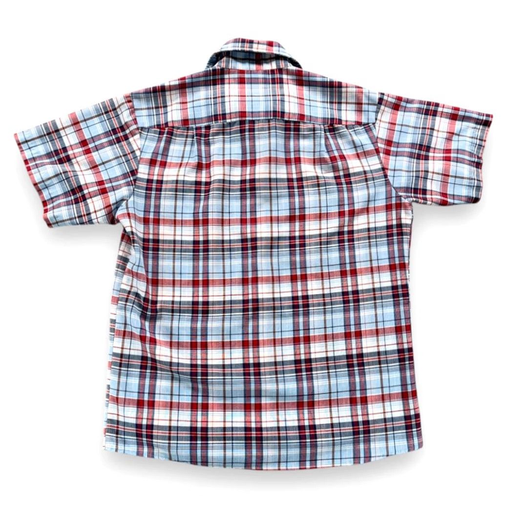Vintage Vintage Big Mac Shirt Adult MEDIUM Blue Red Plaid Camp Collar Workwear 70s Size US M / EU 48-50 / 2 - 3 Thumbnail