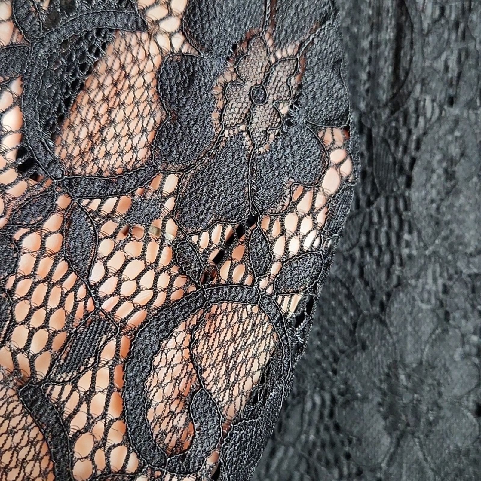 Other Pinup Fashion Size 18 Dress NWT Black Lace Chiffon Cocktail Size XXL / US 16-18 / IT 52-54 - 2 Thumbnail