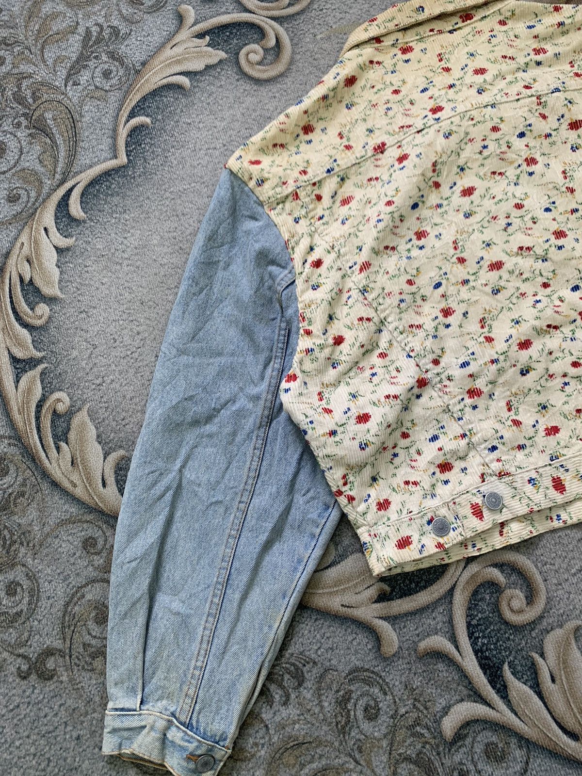 Art Comes First Flowers Art Deguy Paris Crop Jacket Made in France Size US M / EU 48-50 / 2 - 10 Thumbnail