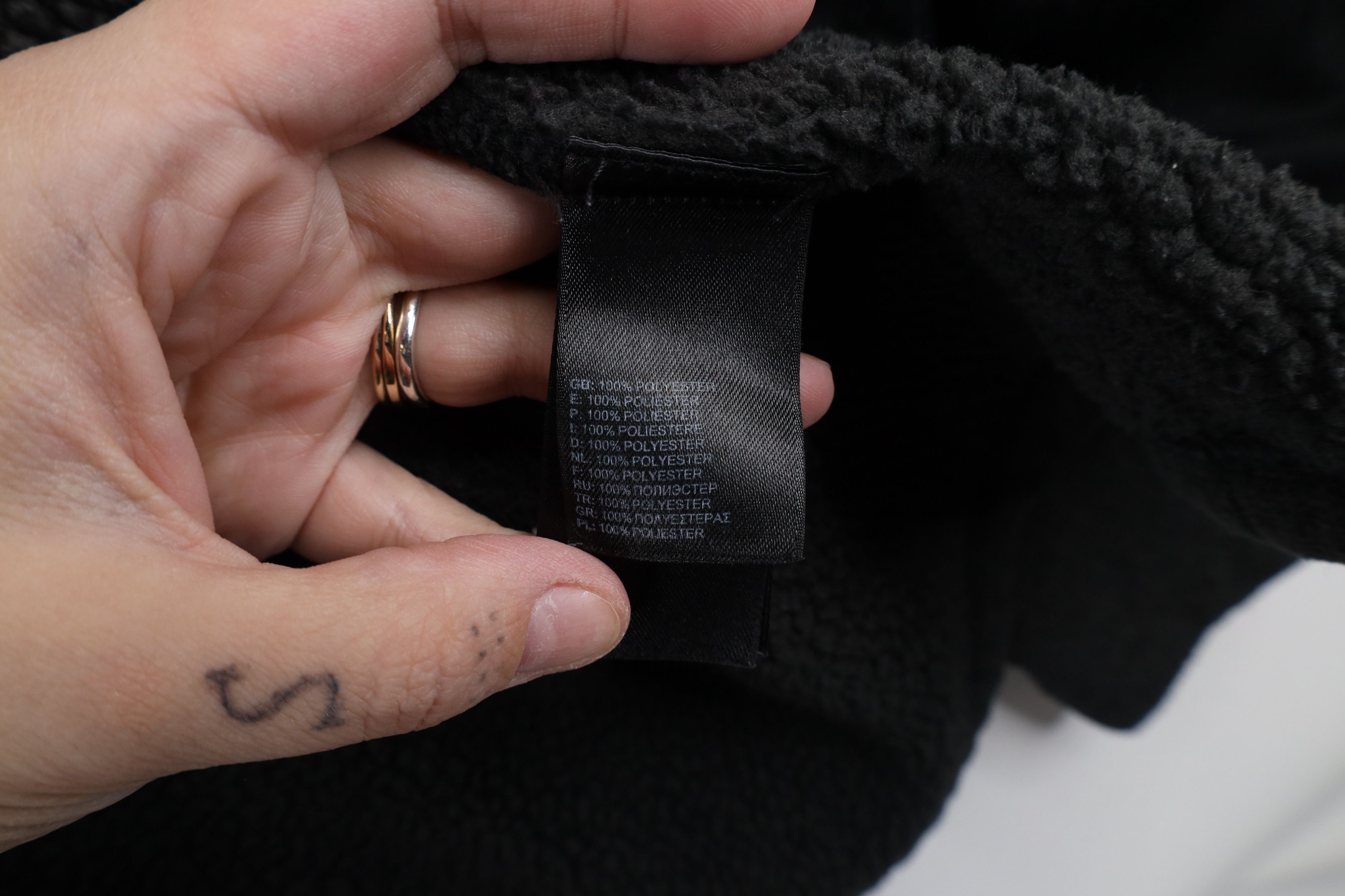 The North Face × Vintage The North Face Out Knit Crescent Full Zip Hoodie Dark Gray Size L / US 10 / IT 46 - 8 Thumbnail