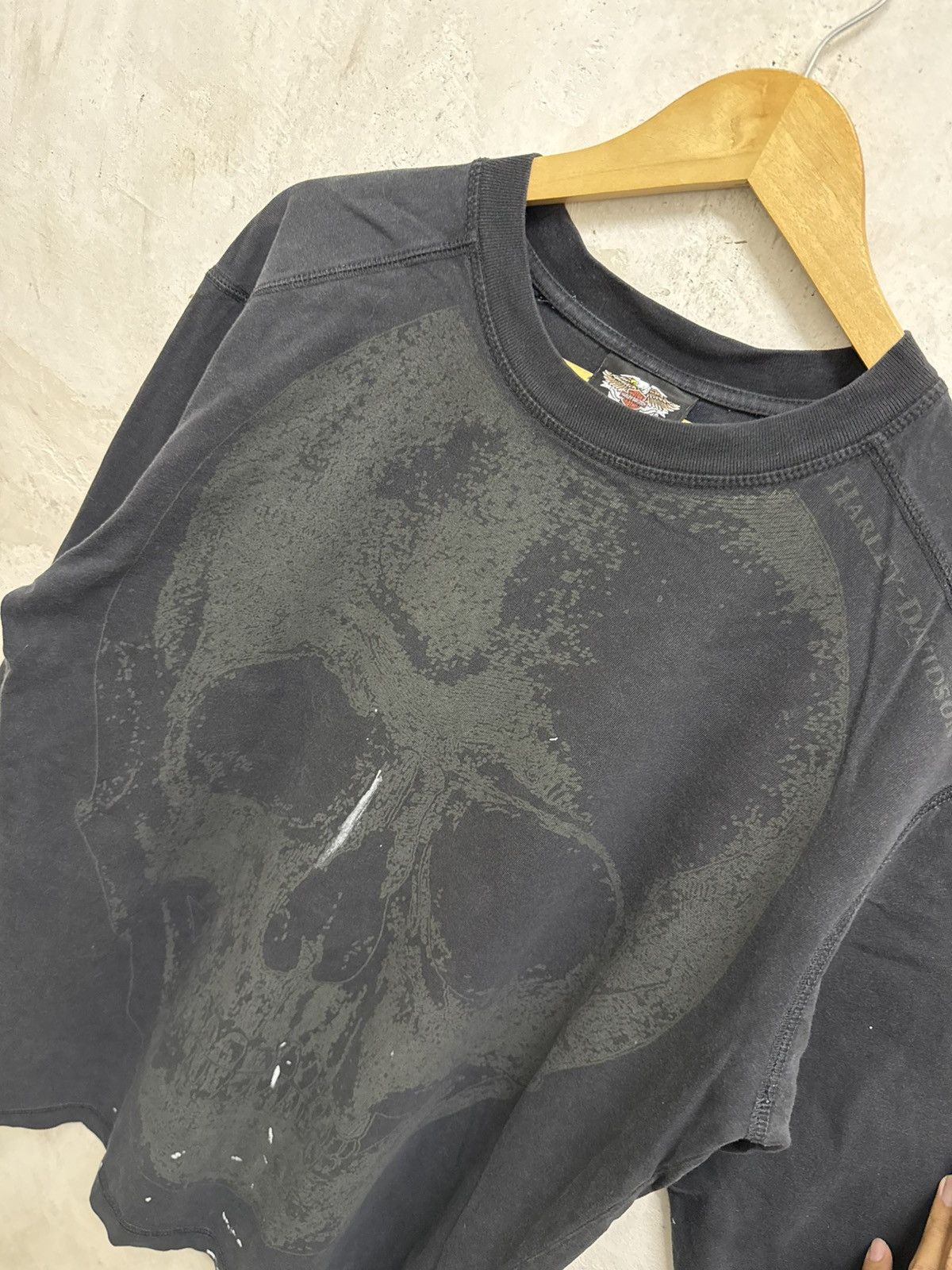 Harley Davidson 2000s Distressed Skull Harley Davidson Faded Tees Size US M / EU 48-50 / 2 - 4 Thumbnail