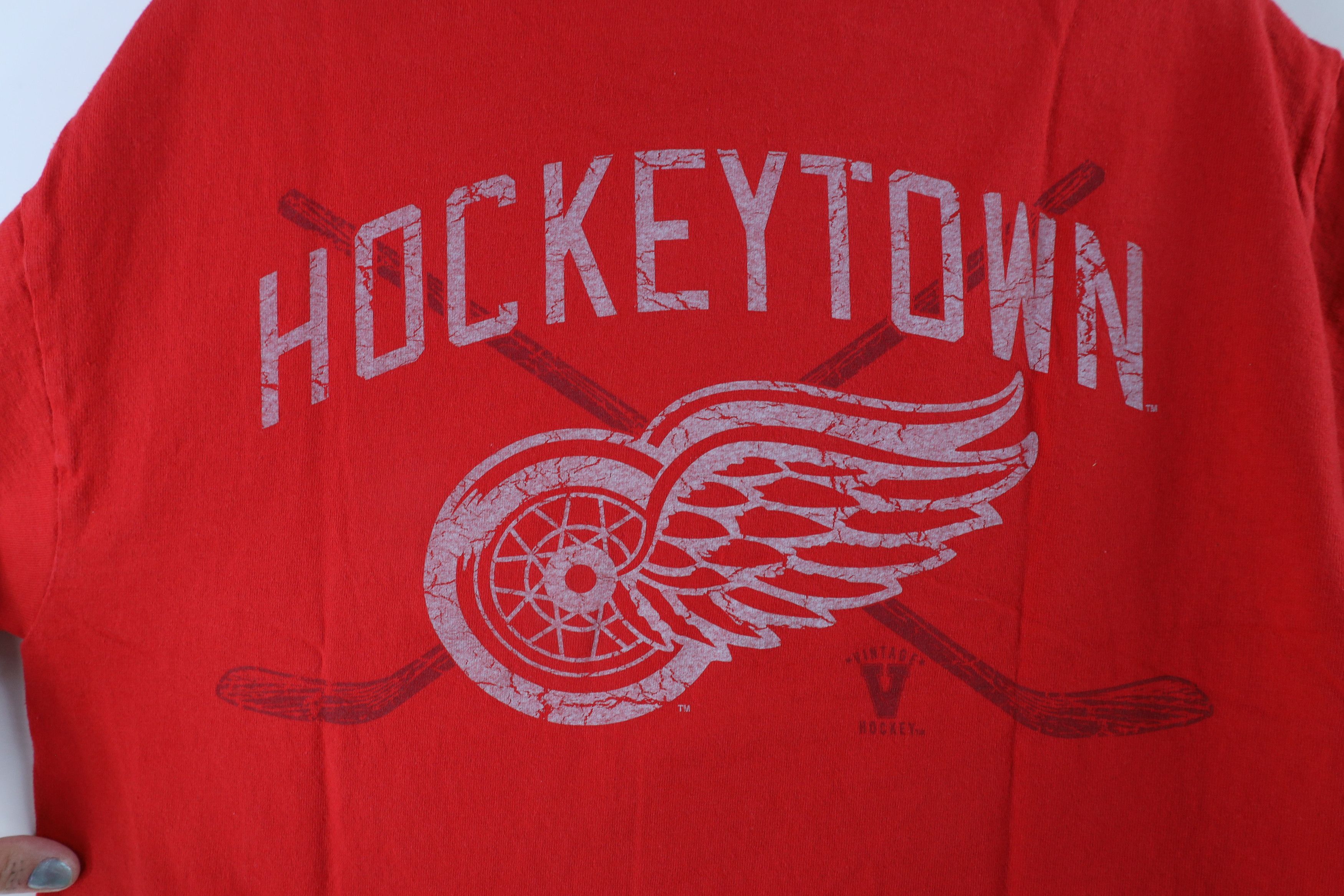 Vintage Vintage D Detroit Red Wings Hockey Short Sleeve T-Shirt Size US M / EU 48-50 / 2 - 9 Thumbnail