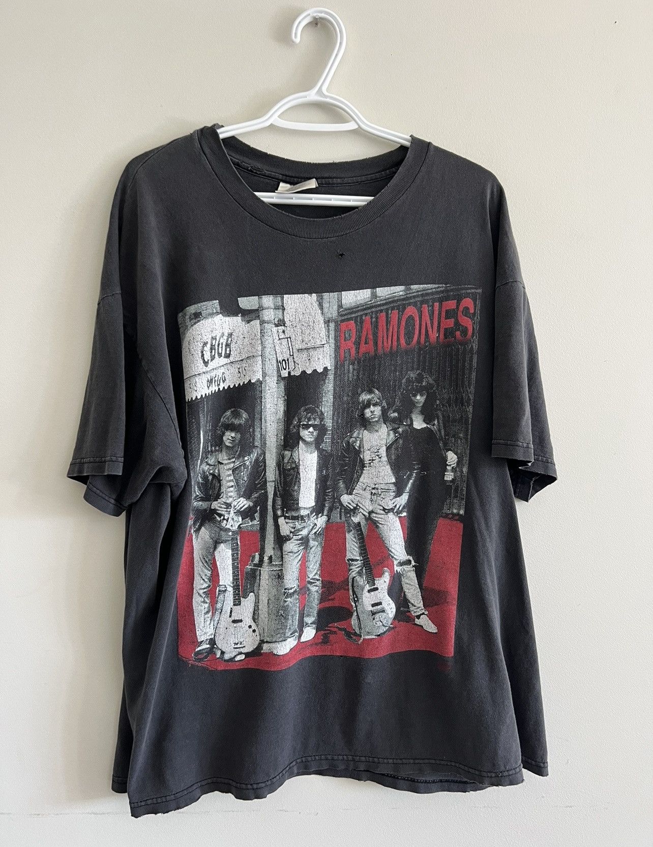 image of Band Tees x Vintage Ramones Band Tee in Black, Men's (Size XL)