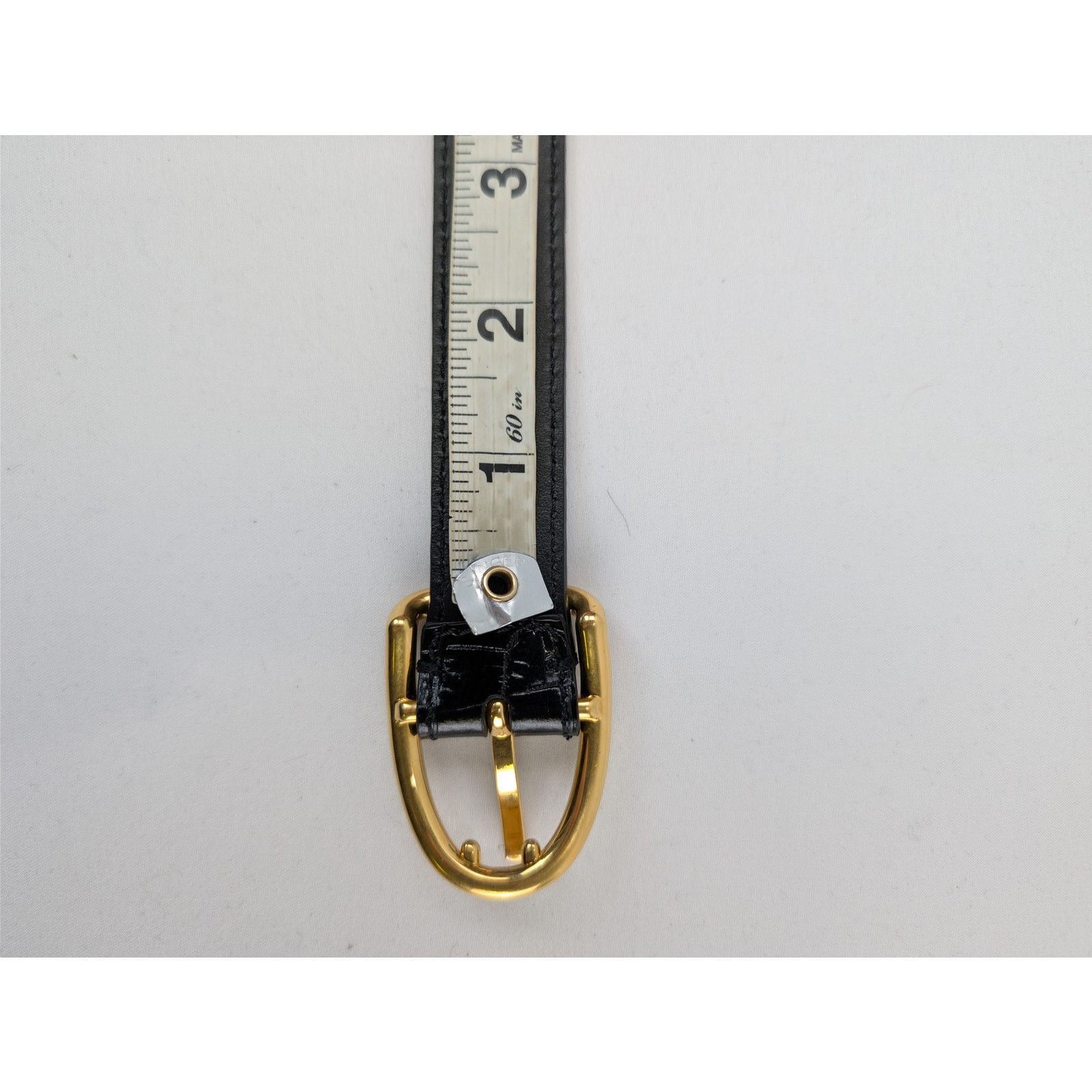 Tom Ford o1rshd1 Size: 110 / crocodile-embossed patent leather belt Size 44 - 13 Thumbnail