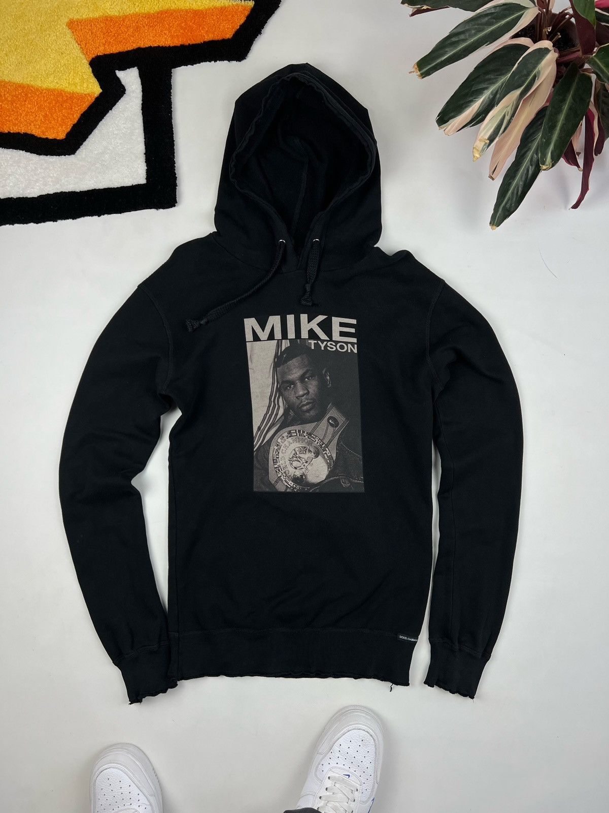 image of Dolce Gabbana Mike Tyson Hoodie in Black, Men's (Size Medium)