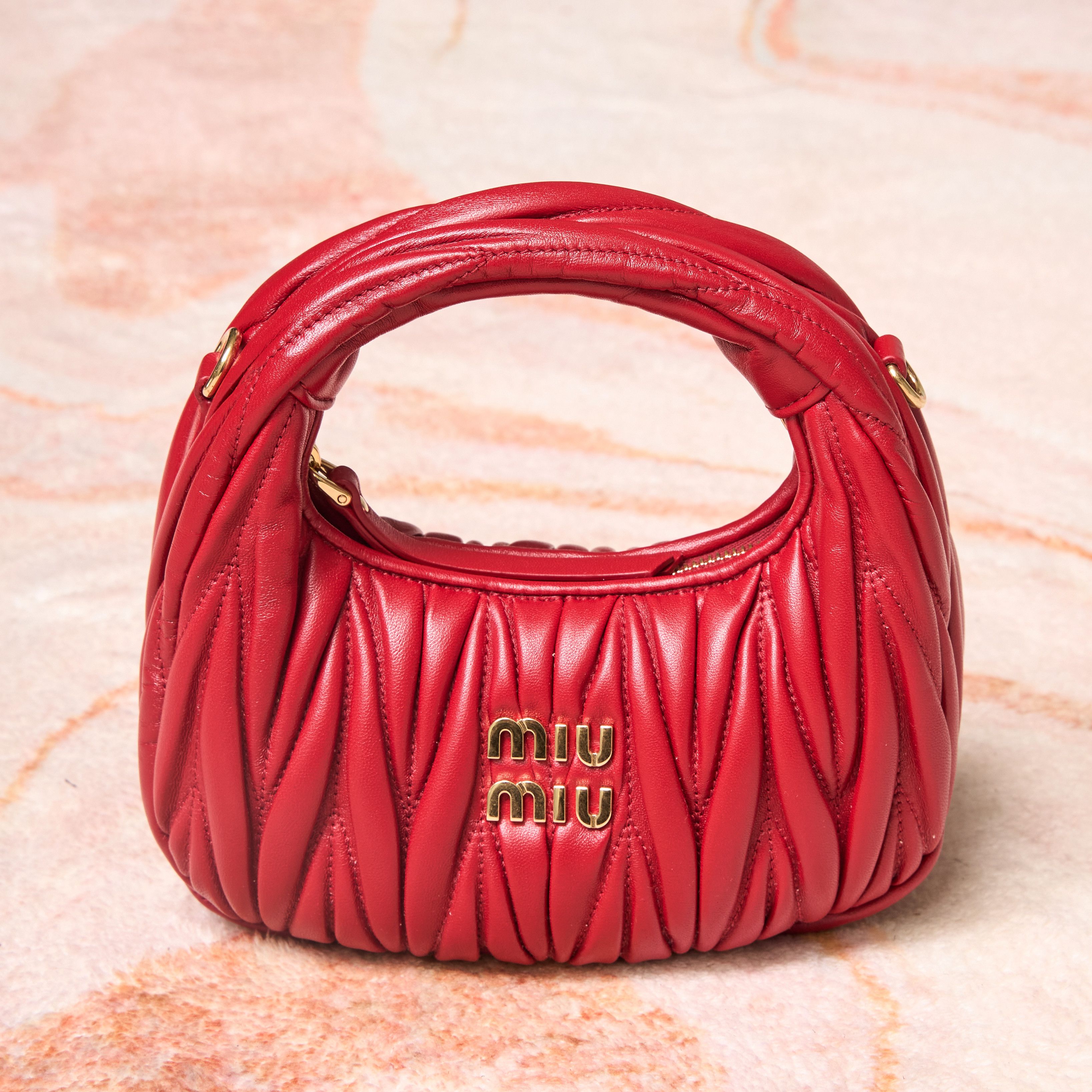 Miu Miu MIU MIU Wander Matelassé Nappa Leather Hobo Mini Bag Size ONE SIZE - 1 Thumbnail