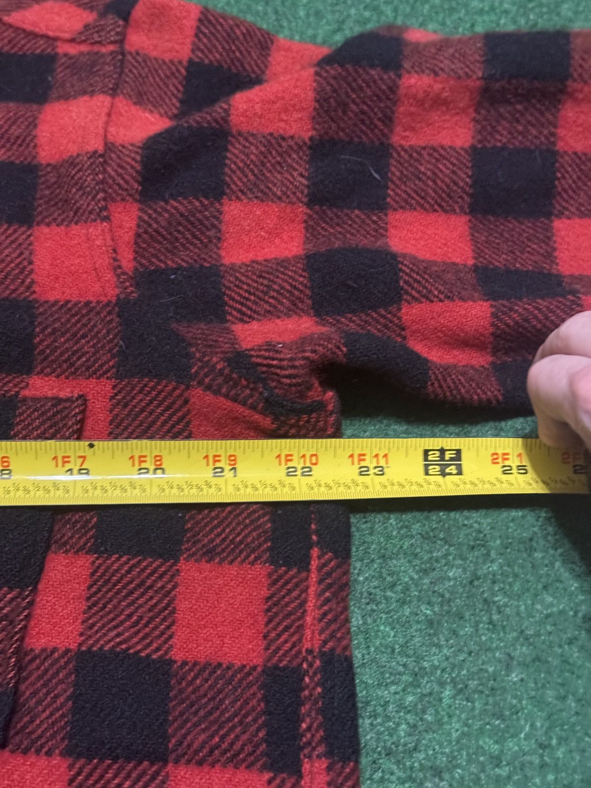 Woolrich Woolen Mills Vintage 40s Woolrich Cat Eye Wool Buffalo Plaid Large Shirt Size US L / EU 52-54 / 3 - 5 Thumbnail