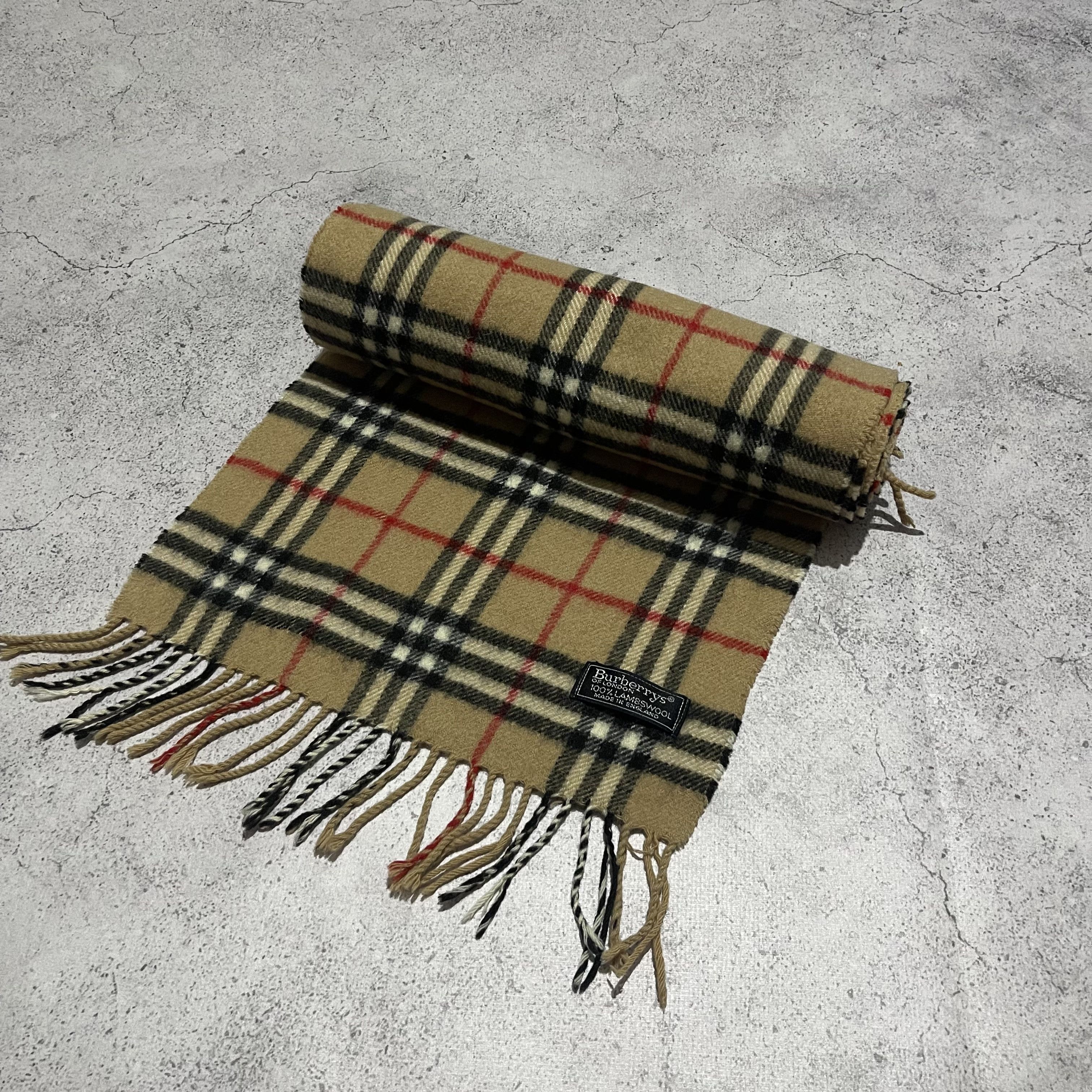 Burberry OS outlets classic 100% cashmere scarf