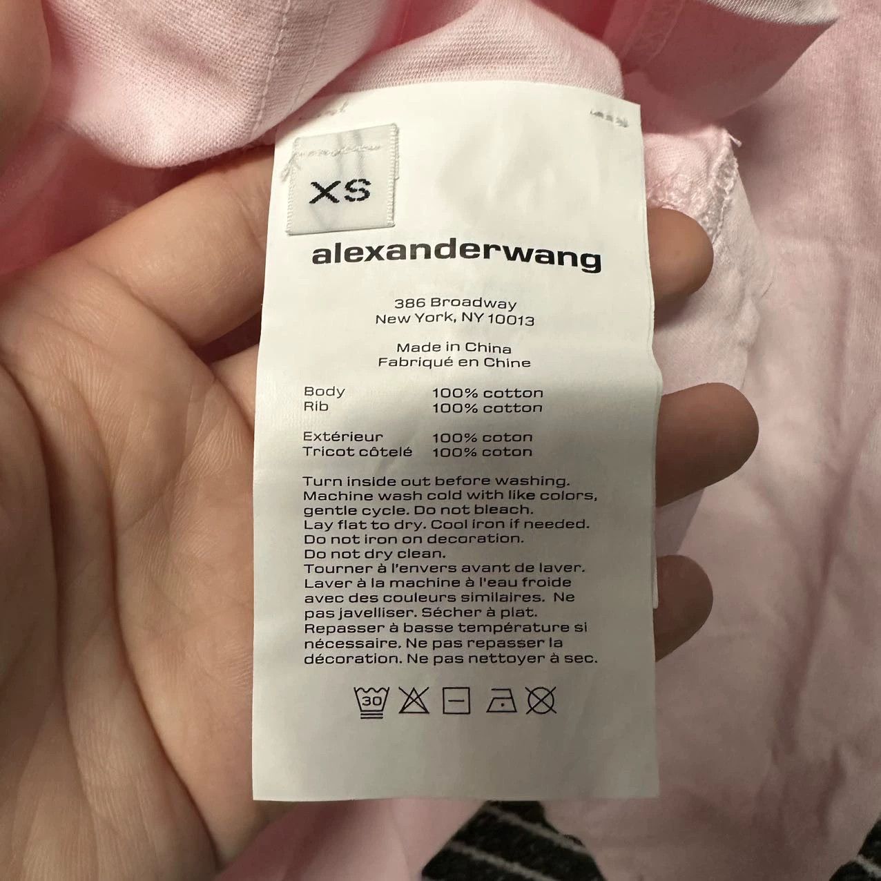 Alexander Wang Alexander Wang Pink LS Tee XS Unworn, Tags Size XS / US 0-2 / IT 36-38 - 5 Thumbnail