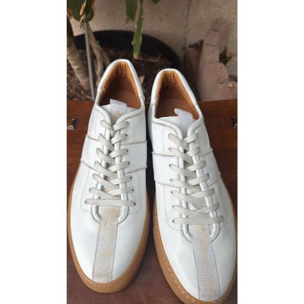 Daniel Patrick DANIEL PATRICK Size 9 (42) Men's Low Top Shoes White Design Size US 9 / EU 42 - 2 Thumbnail