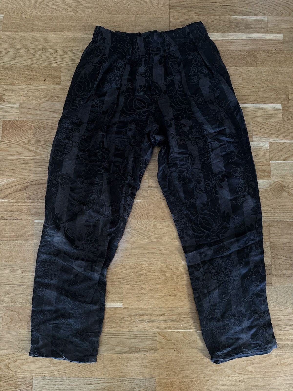 Haider Ackermann Brown Floral Elastic Waist Pants Size US 32 / EU 48 - 7 Thumbnail