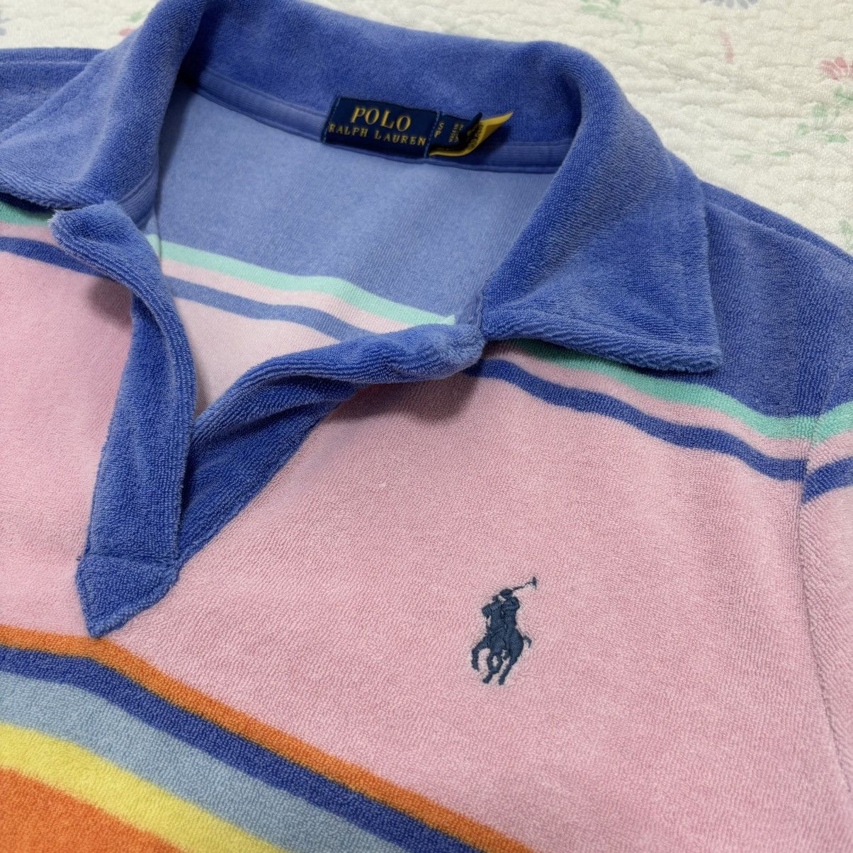 Polo Ralph Lauren Polo Ralph Lauren Multicolored Terry Polo Shirt Size S / US 4 / IT 40 - 4 Thumbnail
