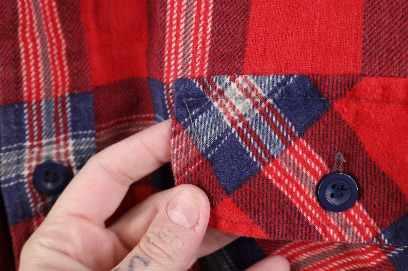 Vintage Vintage 70s Streetwear Flannel Shirt Jacket Jac Shirt Size US L / EU 52-54 / 3 - 8 Thumbnail