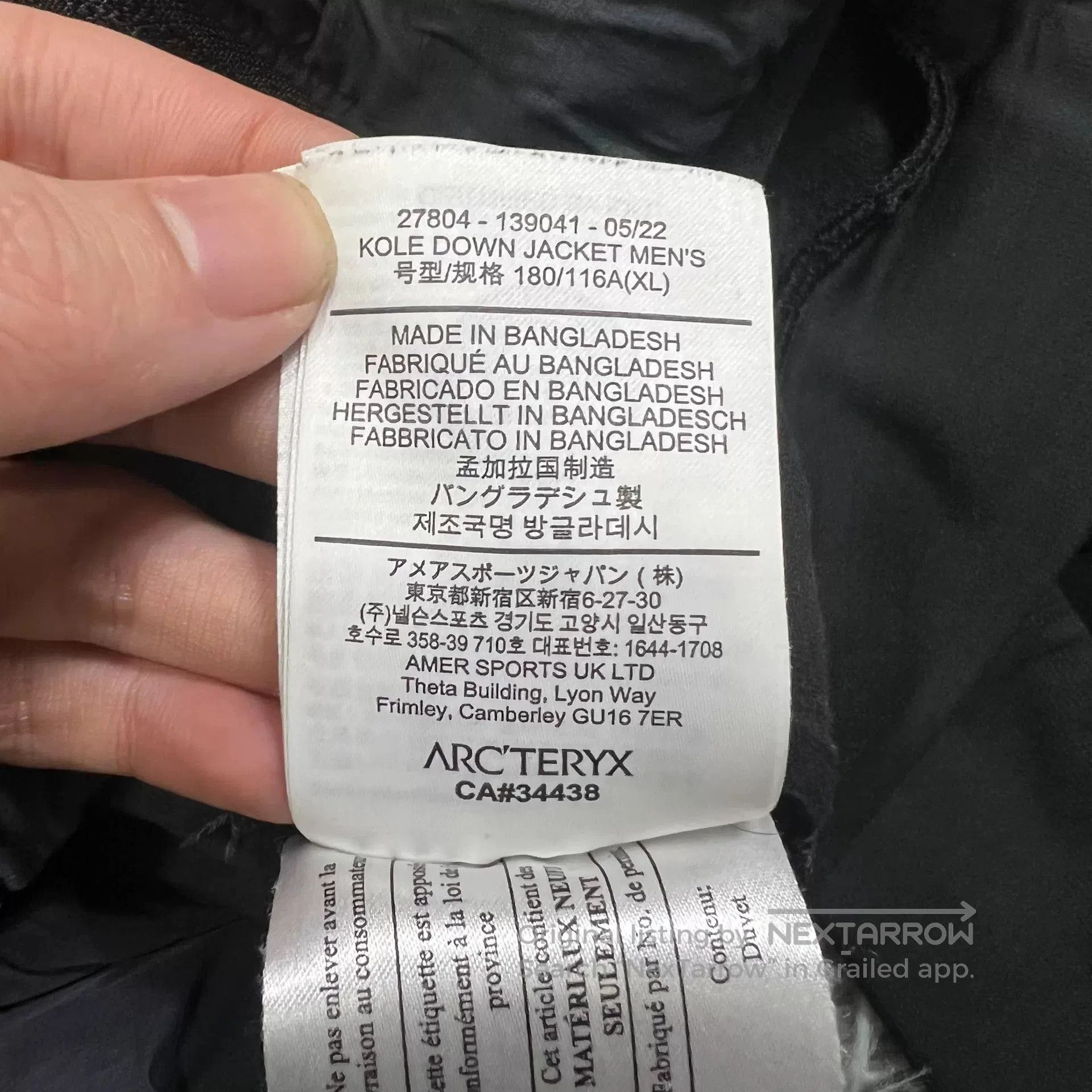 Other Arc'teryx Down Jacket XL. Size US XL / EU 56 / 4 - 3 Thumbnail