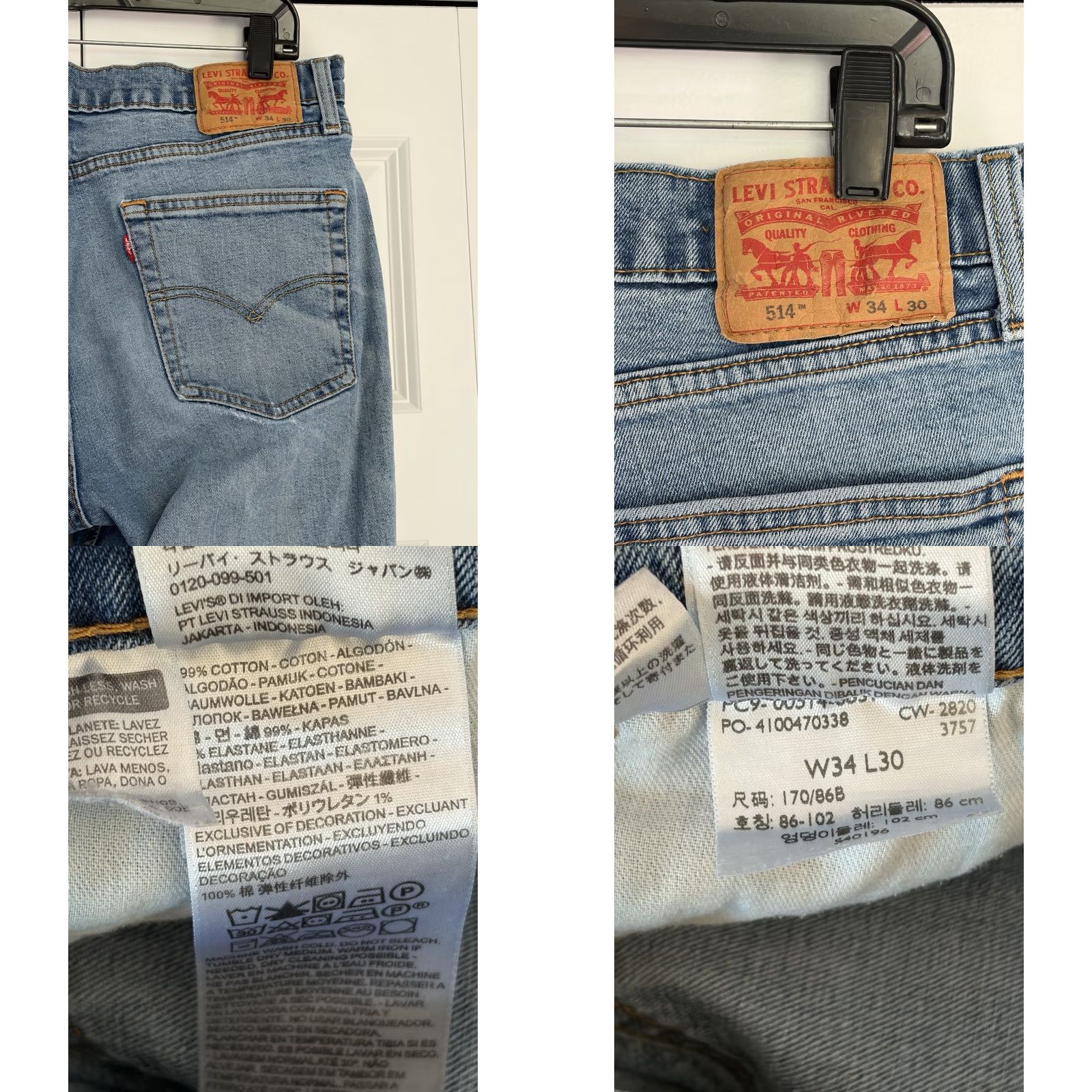 Levi's Levi's 541 Men's Athletic Taper Jeans Blue Size 34x30 Distressed Zip Stretch Denim 5-Pocket Modern Grunge Skater Mens Jeans Size US 34 / EU 50 - 8 Thumbnail