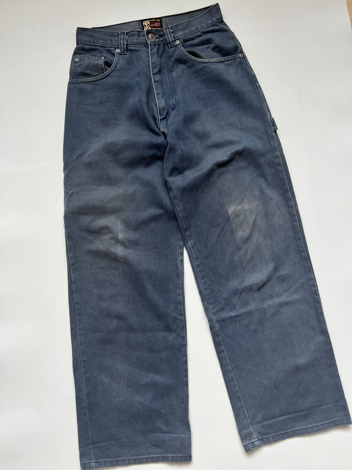 Alien Workshop 1990s Alien Workshop Workgear Reflective Patch Baggy Jeans Size US 27 - 6 Thumbnail