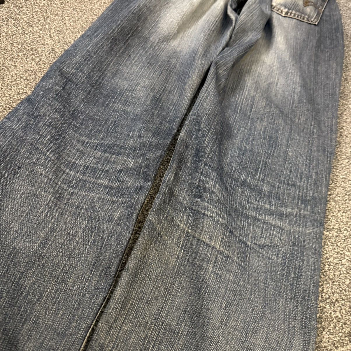 If Six Was Nine 90s Flared Japanese Wideleg Edwin 503 Mud Distressed Denim Size US 36 / EU 52 - 9 Thumbnail