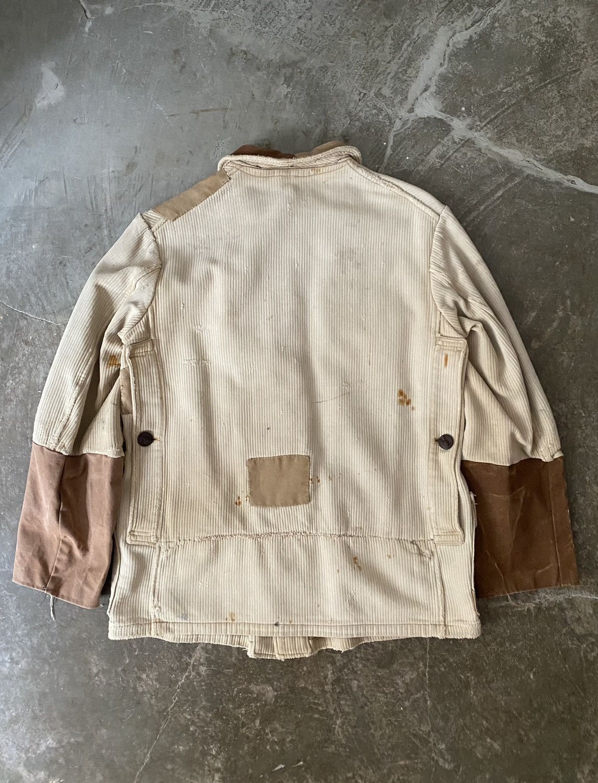 Vintage Vintage 1950s French Hunting Jacket Remake Patchwork Kapital Size US M / EU 48-50 / 2 - 6 Thumbnail