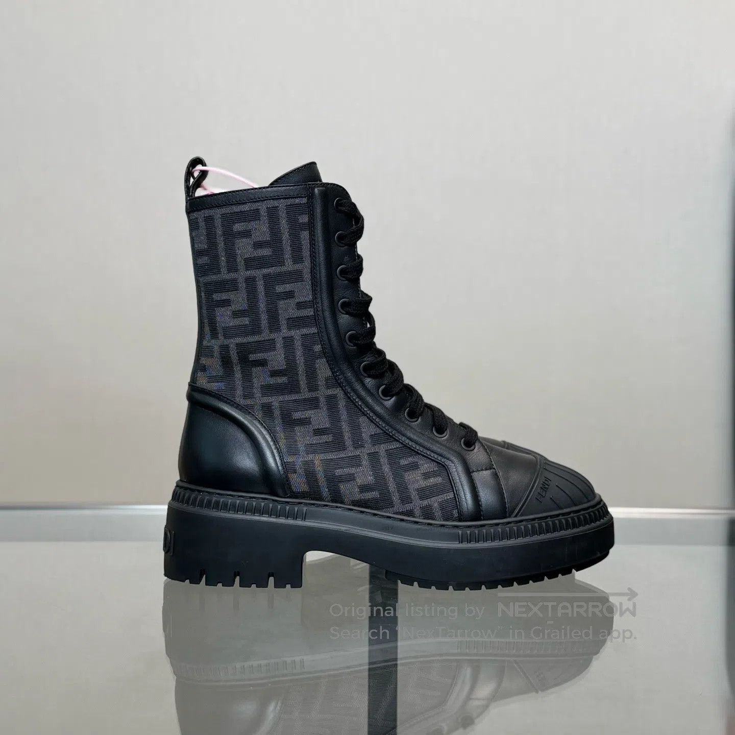 Fendi FENDI Double F Old Age Full Print Zippered Martin Boots Size US 8.5 / IT 38.5 - 3 Thumbnail