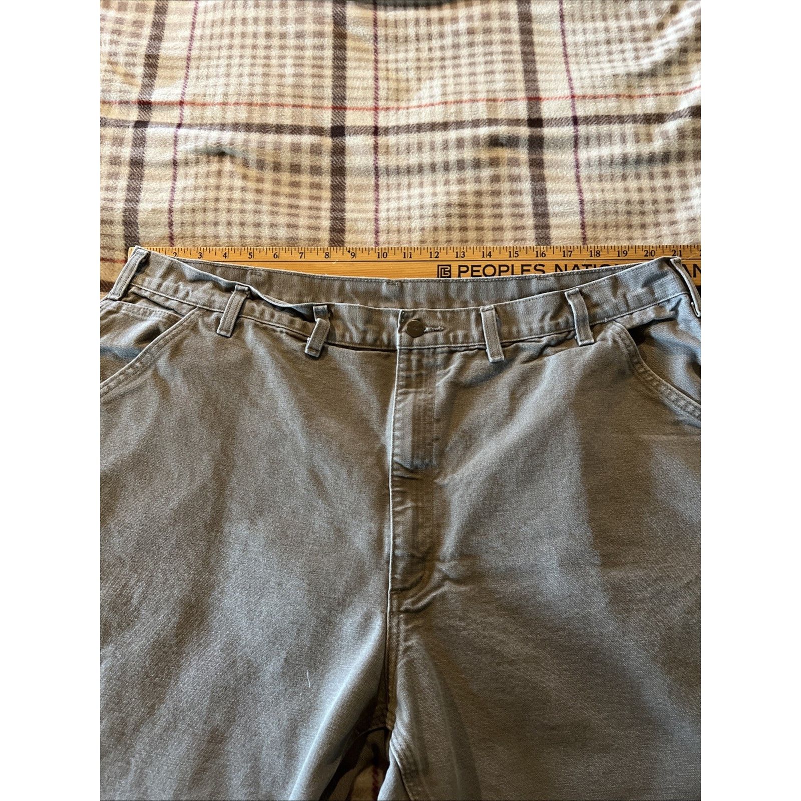 Carhartt Carhartt Men’s Pants 42x32 Gray Dungaree Fit Duck Canvas Size US 42 / EU 58 - 8 Thumbnail