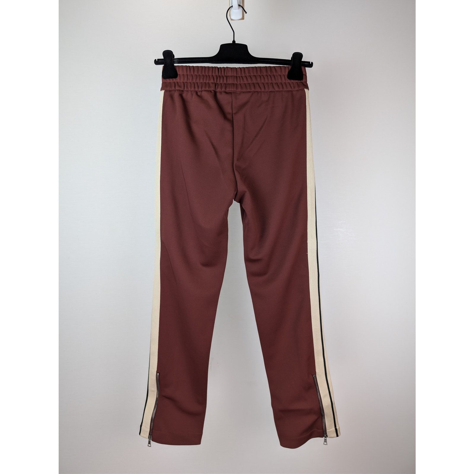 Palm Angels o1rshd1 Classic Logo Track Pants in Burgundy / Off White Size US 34 / EU 50 - 17 Thumbnail