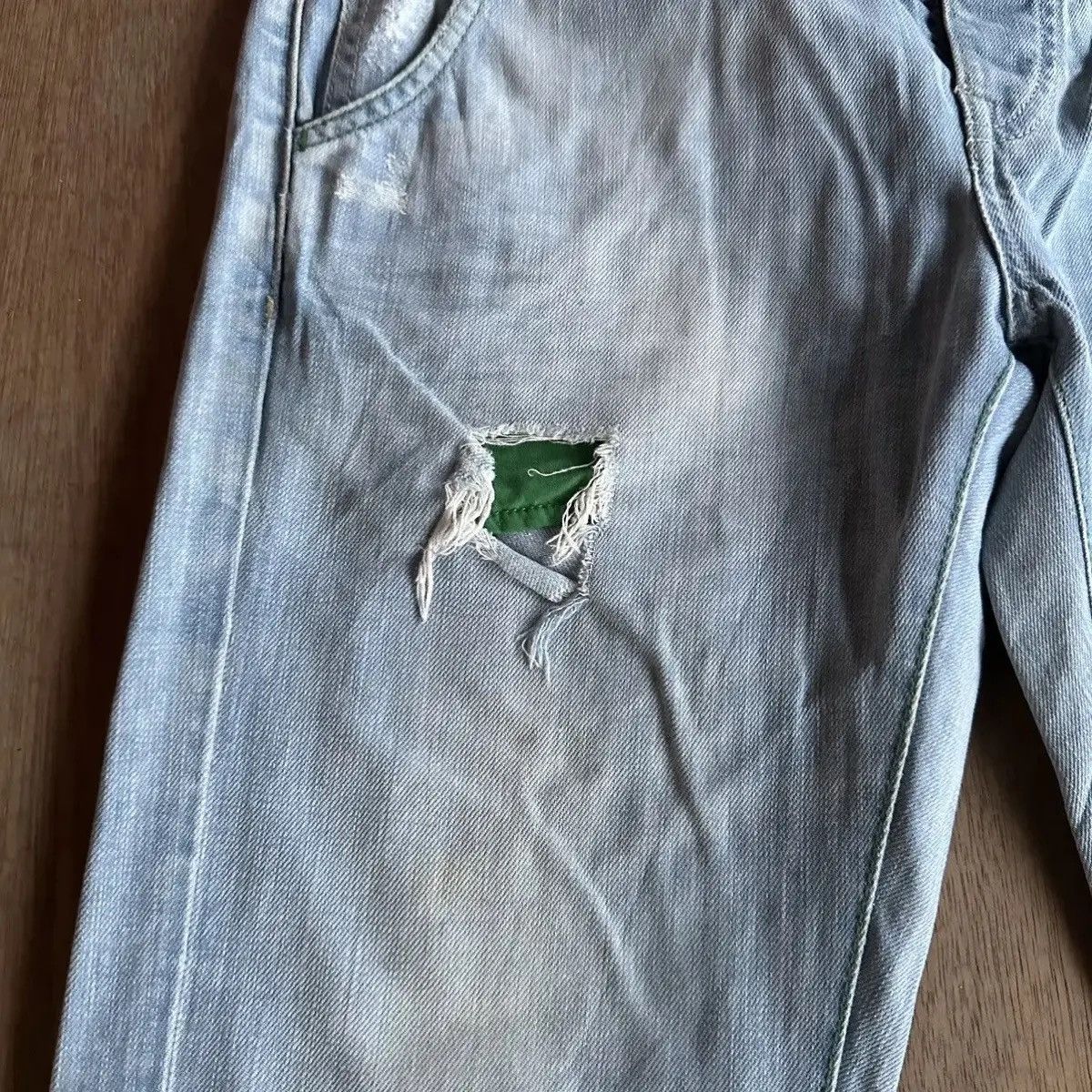 Seditionaries W34 L31🔥DISTRESSED DENIM YOUNGDIVISION JAPAN CINCHBACK PANT Size US 34 / EU 50 - 8 Thumbnail