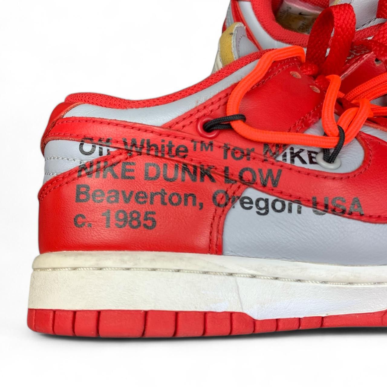 Nike × Off-White Nike x Off-White Dunk low Red Size US 5 / EU 37 - 13 Thumbnail