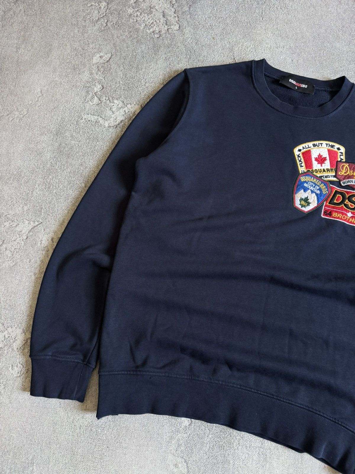 Dsquared2 Dsquared2 L/size big logo sweatshirts jumper pullover Y2K Size US L / EU 52-54 / 3 - 11 Thumbnail