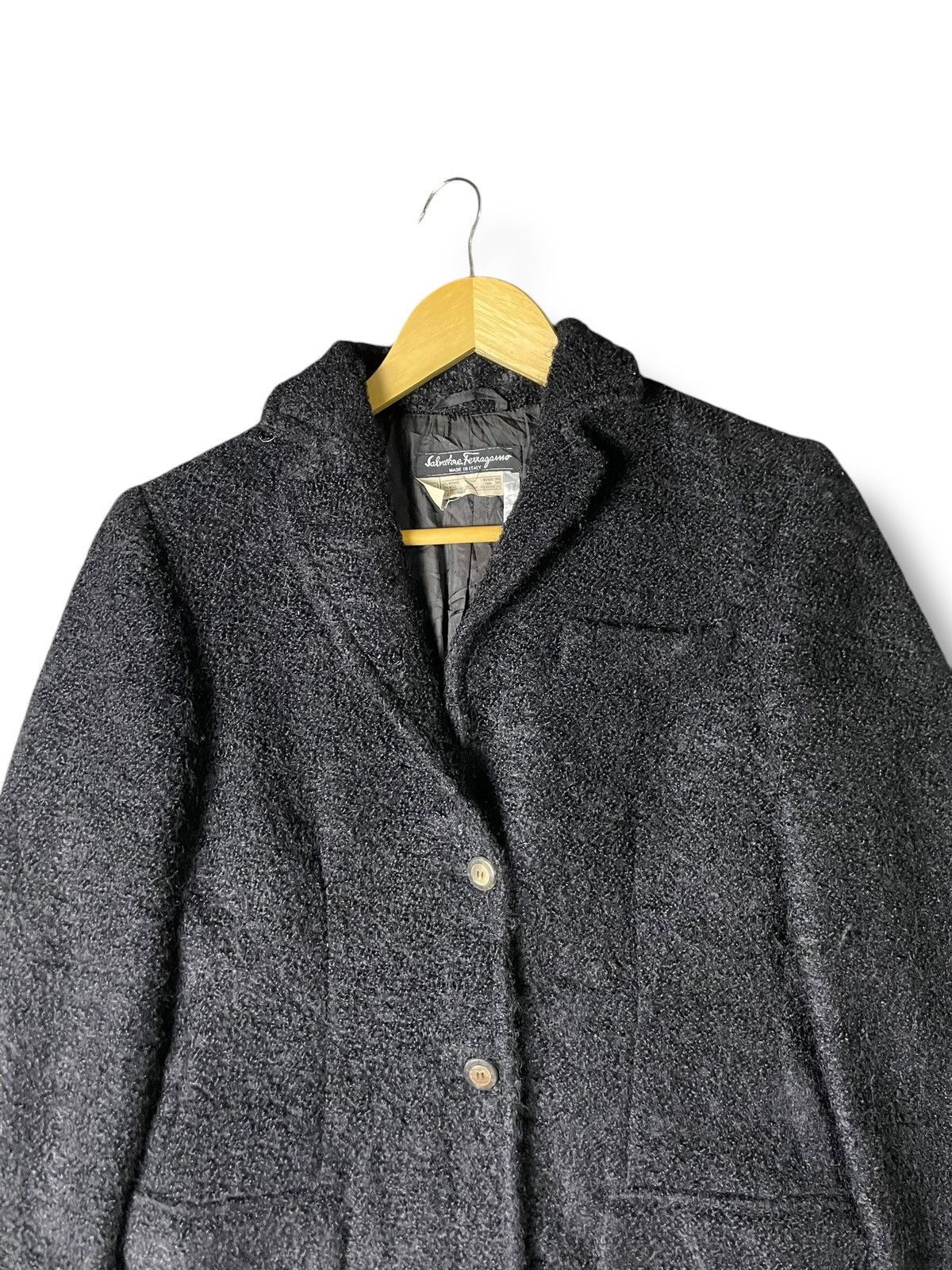 Salvatore Ferragamo × Vintage Salvatore Ferragamore x Vintage Wool Blazer (32) Size US S / EU 44-46 / 1 - 2 Thumbnail