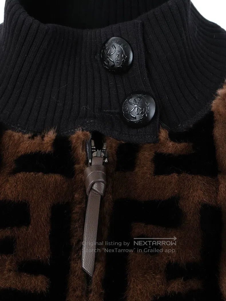 Fendi Fendi Mink Fur Mixed Monogram Fur Jacket Size XS / US 0-2 / IT 36-38 - 3 Thumbnail