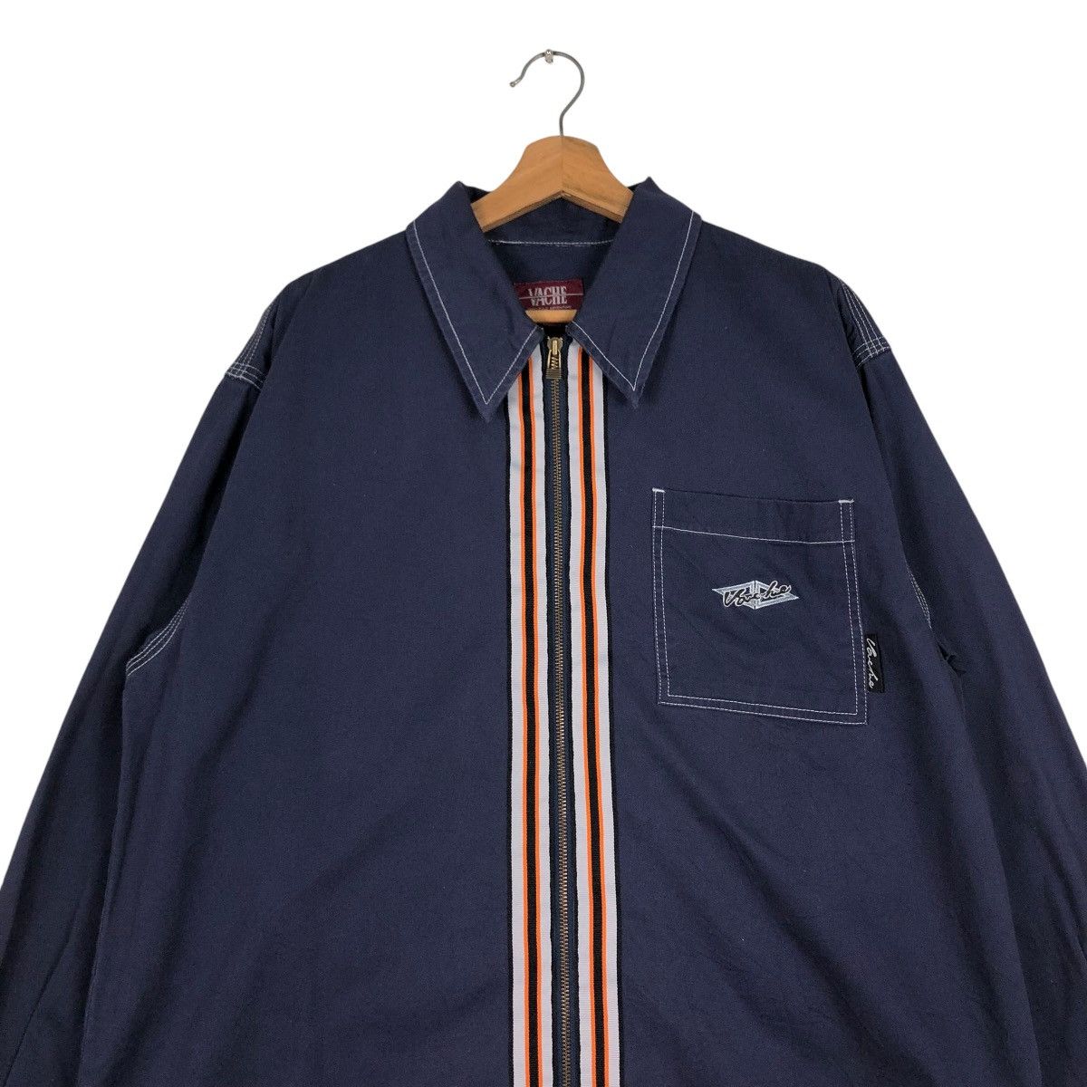 Japanese Brand 🔥VINTAGE ZIPPER JACKET SKATE STREETWEAR VACHE ISSEY MIYAKE Size US L / EU 52-54 / 3 - 3 Thumbnail