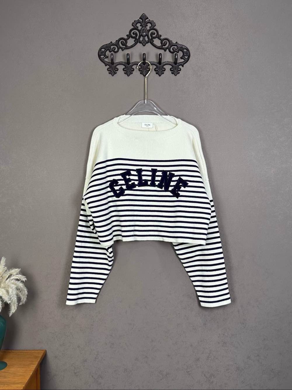 Celine Celine Striped Knit Sweater Size S Size S / US 4 / IT 40 - 1 Thumbnail