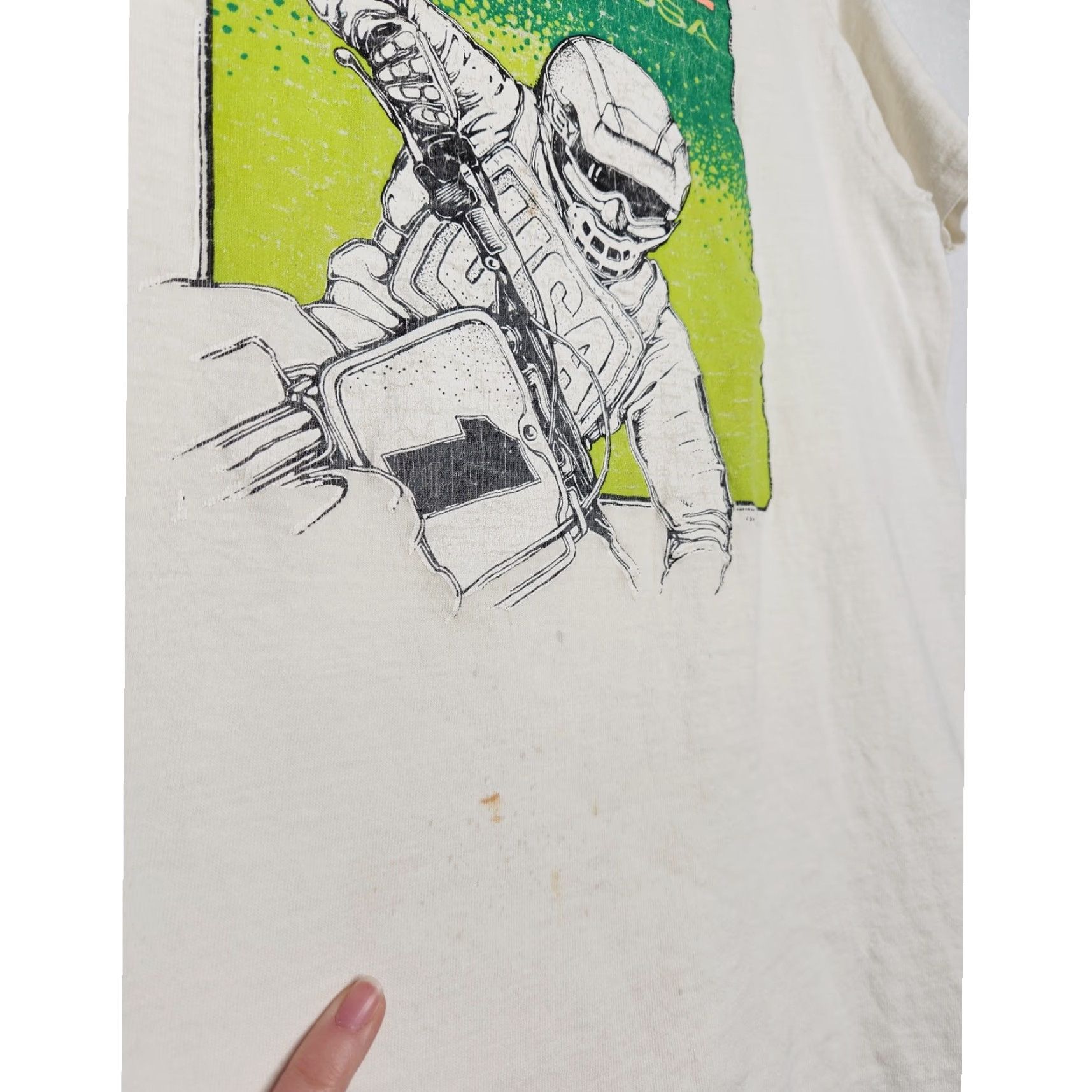 Soffe VINTAGE Soffee Motorcross Dirtbike Single Stitch Distressed 80s 70s Medium Racing Shirt Size US M / EU 48-50 / 2 - 7 Thumbnail