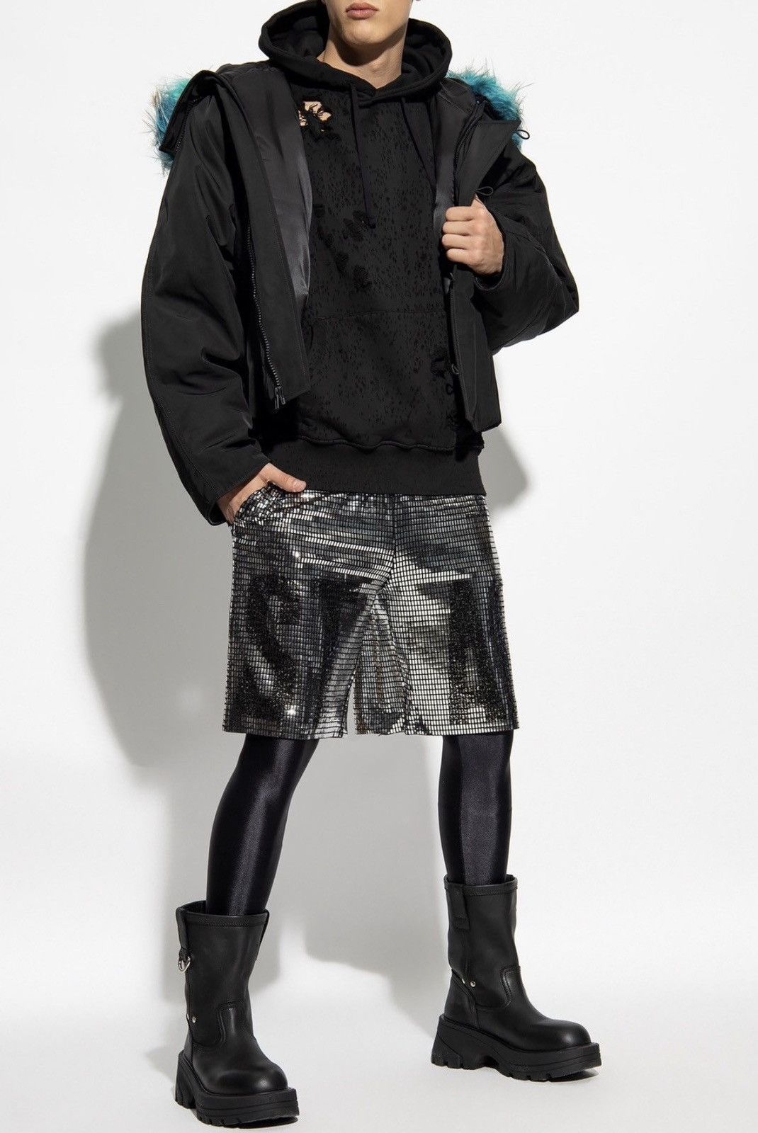 Faith Connexion 23aw sequin embellished stardom shorts Size US 30 / EU 46 - 1 Thumbnail