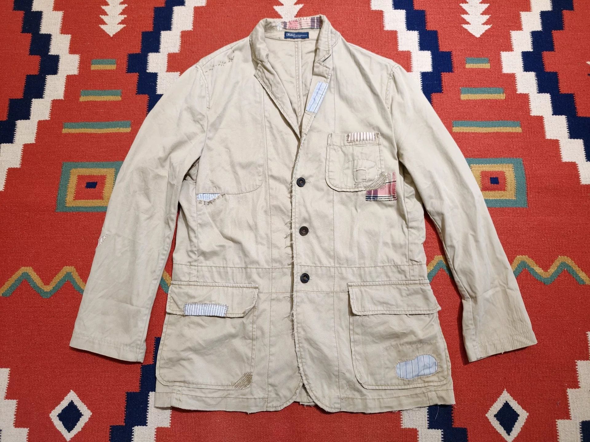 RRL Ralph Lauren RRL Distressed Patched Blazer Size US L / EU 52-54 / 3 - 1 Thumbnail