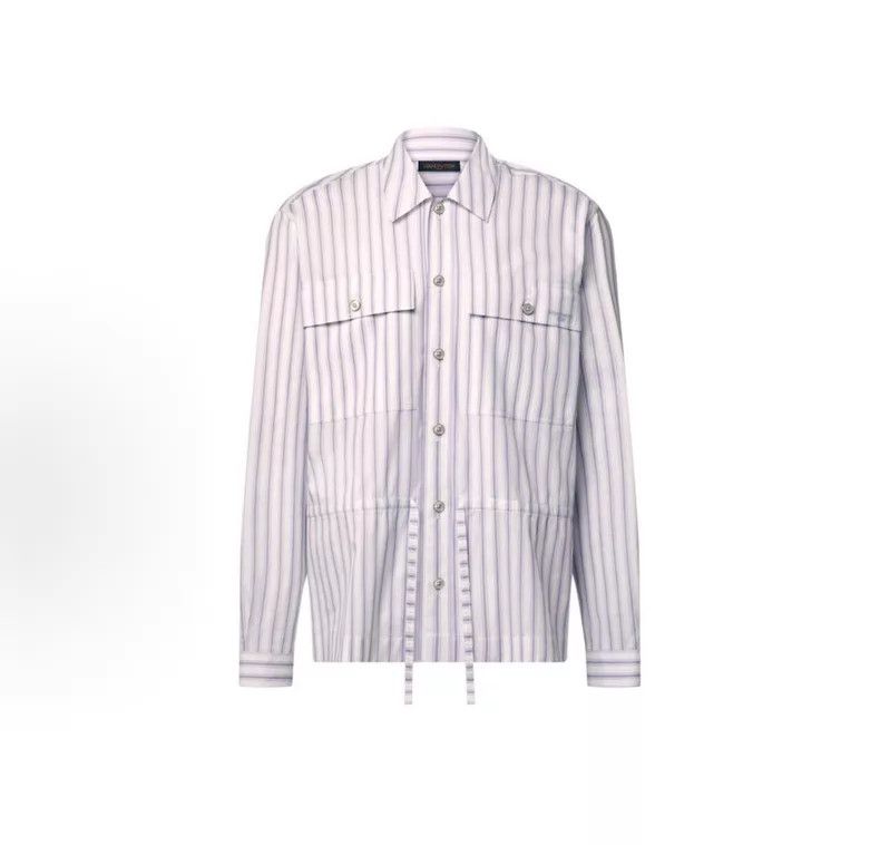 Louis Vuitton Louis Vuitton SS26 Vertical Stripe Long Sleeve Shirt Size US XL / EU 56 / 4 - 7 Thumbnail