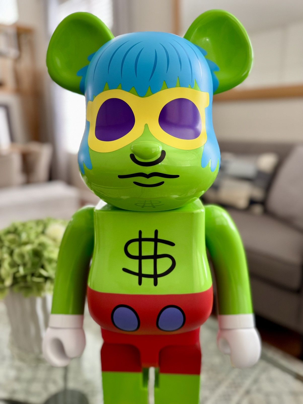 Medicom Toy Medicom Keith Haring Andy Mouse 1000% Bearbrick Figure New Size ONE SIZE - 2 Thumbnail