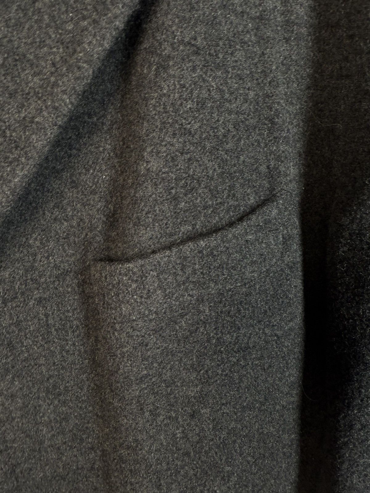 Yves Saint Laurent Grey Wool YSL Coat Heavy Soft Long Size US L / EU 52-54 / 3 - 14 Thumbnail
