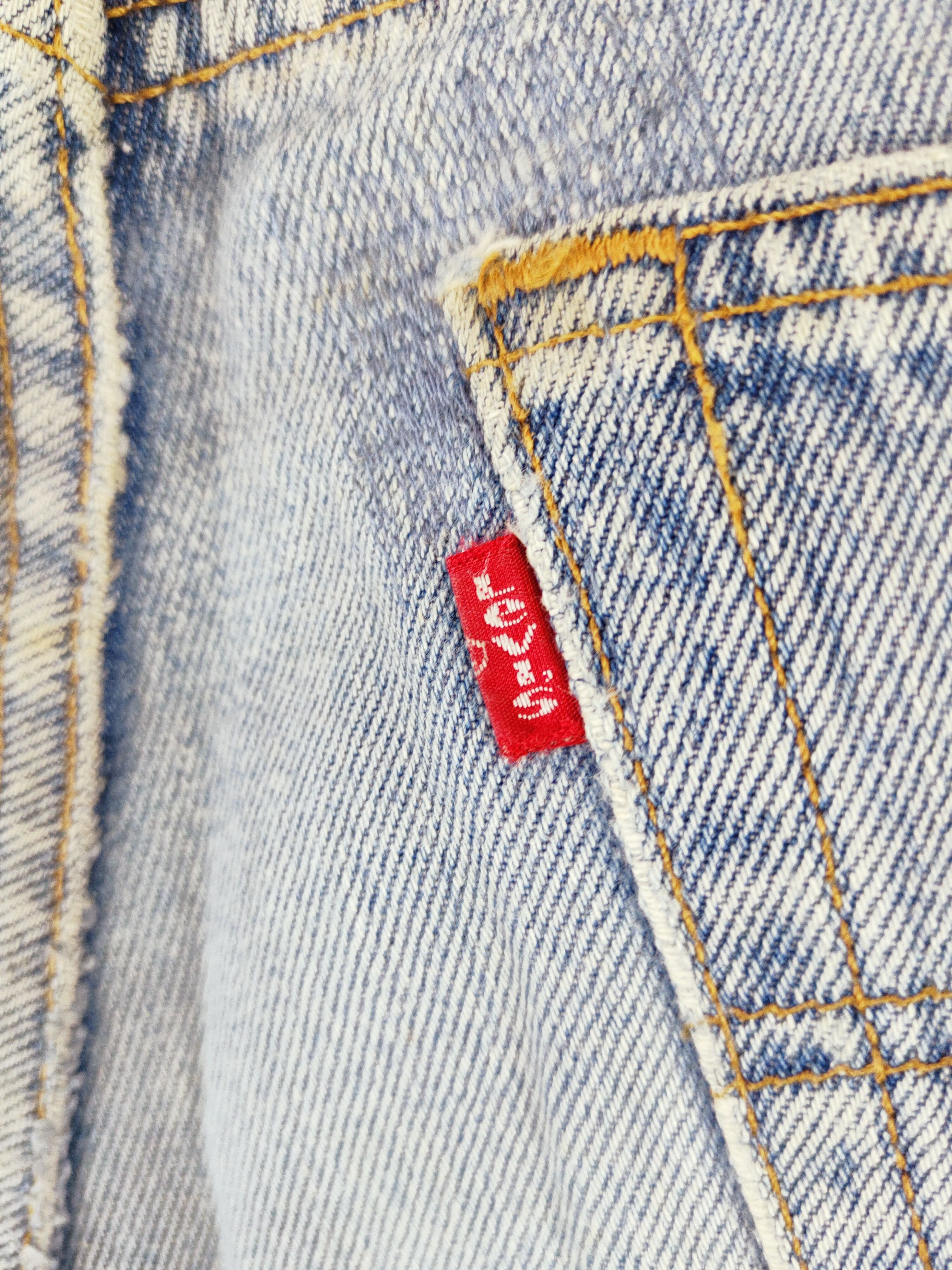 Levi's 501 Levi's Blue Distressed Ripped Jeans #W541 Size US 33 - 10 Thumbnail