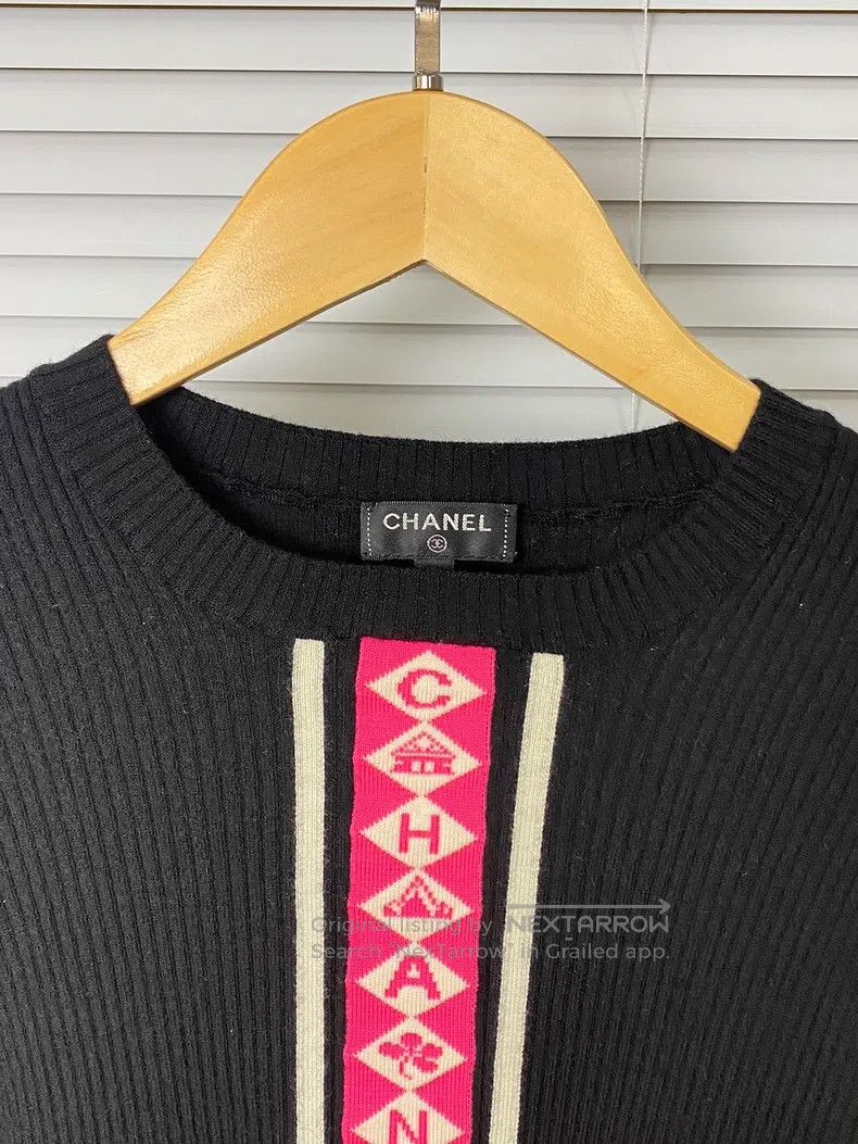Chanel Chanel Long-sleeved letter striped knitwear Size XS / US 0-2 / IT 36-38 - 4 Thumbnail